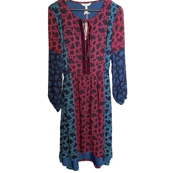 Matilda Jane Dress Women's Small A Little Party Multicolor Boho Flowy Peasant - Picture 2 of 13